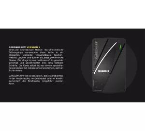 CARDSHARP 1, schwarz - Klinge schwarz