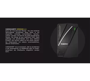 CARDSHARP 1.2, schwarz - Klinge schwarz
