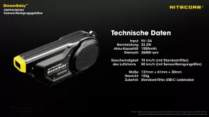 NITECORE BLOWERBABY  - Gebläse