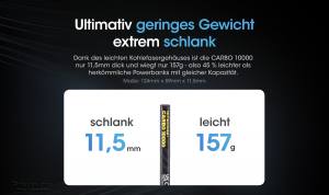 NITECORE CARBO10000 - Powerbank mit Carbongehäuse