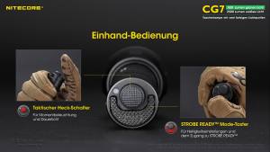 NITECORE  CHAMELEON CG7 - max. 2.500 Lumen - grüne LEDs