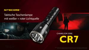 NITECORE  CHAMELEON CR7 - max. 2.500 Lumen - rote LEDs