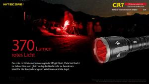 NITECORE  CHAMELEON CR7 - max. 2.500 Lumen - rote LEDs