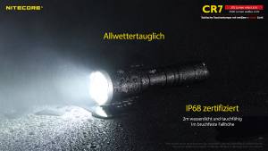 NITECORE  CHAMELEON CR7 - max. 2.500 Lumen - rote LEDs