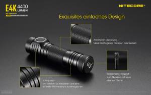 NITECORE E4K - max. 4400 Lumen
