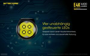 NITECORE E4K - max. 4400 Lumen