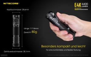 NITECORE E4K - max. 4400 Lumen