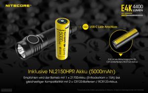 NITECORE E4K - max. 4400 Lumen