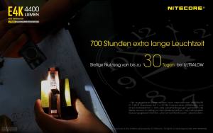 NITECORE E4K - max. 4400 Lumen