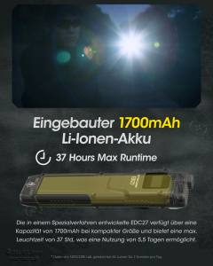 NITECORE EDC27 - max. 3.000 Lumen