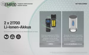 NITECORE EMR10 - Mückenabwehr - incl. Akkus und Powerbank-Funktion