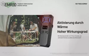 NITECORE EMR10 - Mückenabwehr - incl. Akkus und Powerbank-Funktion