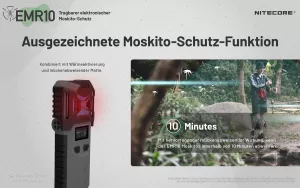 NITECORE EMR10 - Mückenabwehr - incl. Akkus und Powerbank-Funktion