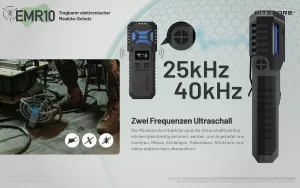 NITECORE EMR10 - Mückenabwehr - incl. Akkus und Powerbank-Funktion
