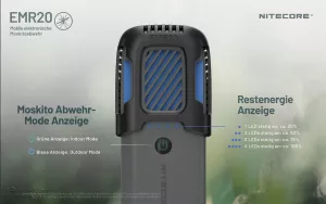 NITECORE EMR20 - Mückenabwehr - intergrierter Akku