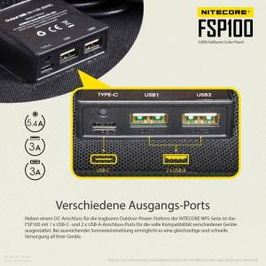 NITECORE FSP100 - 100W Solarpanel