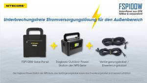NITECORE FSP100W - 100 W Solarpanel - IPX5