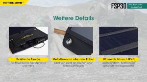 NITECORE FSP30 - 30 W Solarpanel