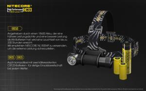 NITECORE HC33 - max. 1800 Lumen