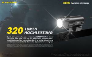 NITECORE HM01 - max. 320 Lumen