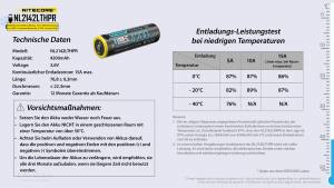 NITECORE - Li-Ion Akku 21700 - 4200mAh - LTHPR