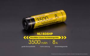 NITECORE - Li-Ion Akku Typ 18650 / 3500 mAh - 8A