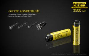 NITECORE - Li-Ion Akku Typ 18650 / 3500 mAh - 8A