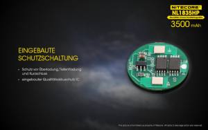 NITECORE - Li-Ion Akku Typ 18650 / 3500 mAh - 8A