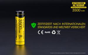 NITECORE - Li-Ion Akku Typ 18650 / 3500 mAh - 8A