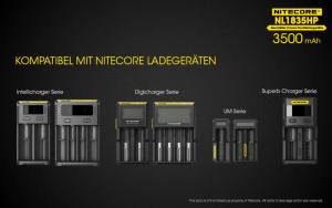 NITECORE - Li-Ion Akku Typ 18650 / 3500 mAh - 8A