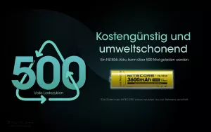 NITECORE - Li-Ion Akku Typ 18650 / 3600 mAh