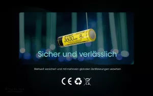 NITECORE - Li-Ion Akku Typ 18650HP / 3600 mAh
