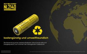 NITECORE - Li-Ion Akku Typ 21700/4000mAh