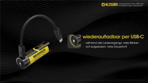 NITECORE Li-Ion Akku Typ 21700/5000mAh - NL2150RX mit Powerbankfunktion