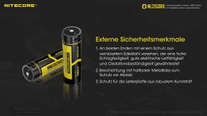 NITECORE Li-Ion Akku Typ 21700/5000mAh - NL2150RX mit Powerbankfunktion