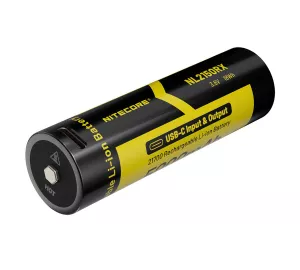 NITECORE Li-Ion Akku Typ 21700/5000mAh - NL2150RX mit Powerbankfunktion