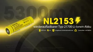 NITECORE - Li-Ion Akku Typ 21700/5300mAh