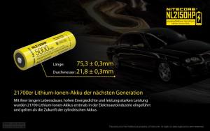 NITECORE - Li-Ion Akku Typ 21700HP /5000mAh