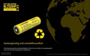 NITECORE - Li-Ion Akku Typ 21700HP /5000mAh
