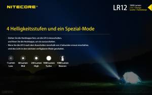 NITECORE LR12 - max. 1.000 Lumen