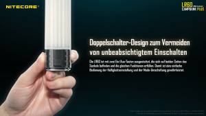 NITECORE LR60 - max.280 Lumen - mit Powerbank-Funktion für 21700 und 18650 Akkus