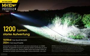 NITECORE MH10 V2.0 - Max. 1.200 Lumen