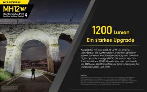 NITECORE MH12V2 - max. 1200 Lumen