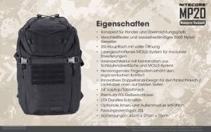 NITECORE Mission Pack MP20 - schwarz