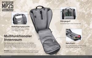 NITECORE Mission Pack MP25 - schwarz
