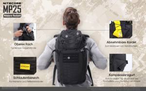 NITECORE Mission Pack MP25 - schwarz