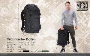NITECORE Mission Pack MP30 - schwarz