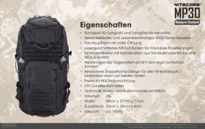 NITECORE Mission Pack MP30 - schwarz