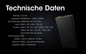 NITECORE CARBO20000 - Powerbank mit Carbongehäuse