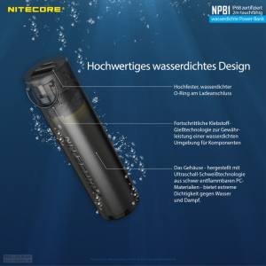 NITECORE NBP1 - wasserdichte Powerbank